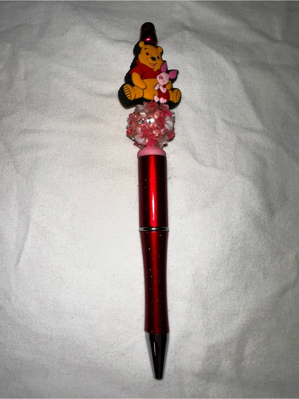 Winnie the Pooh & Piglet Red Custom Pen